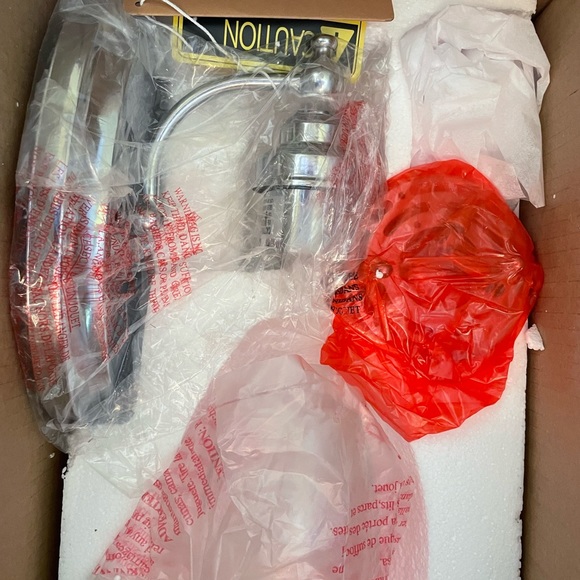 Jonathan Y Chrome Wall Scone with Seeded Glass - Picture 3 of 3